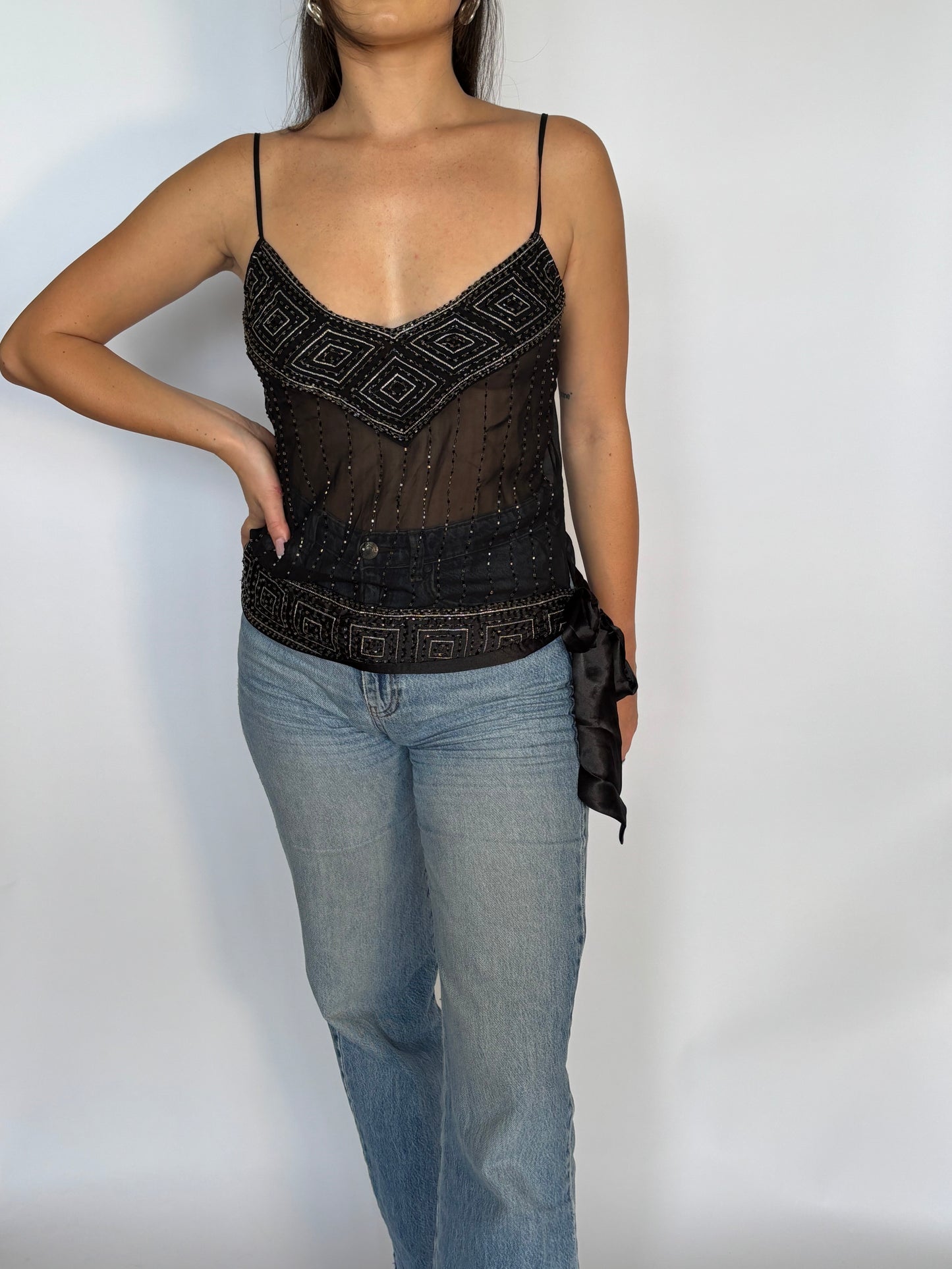 Beaded Y2K Tank - 8-10