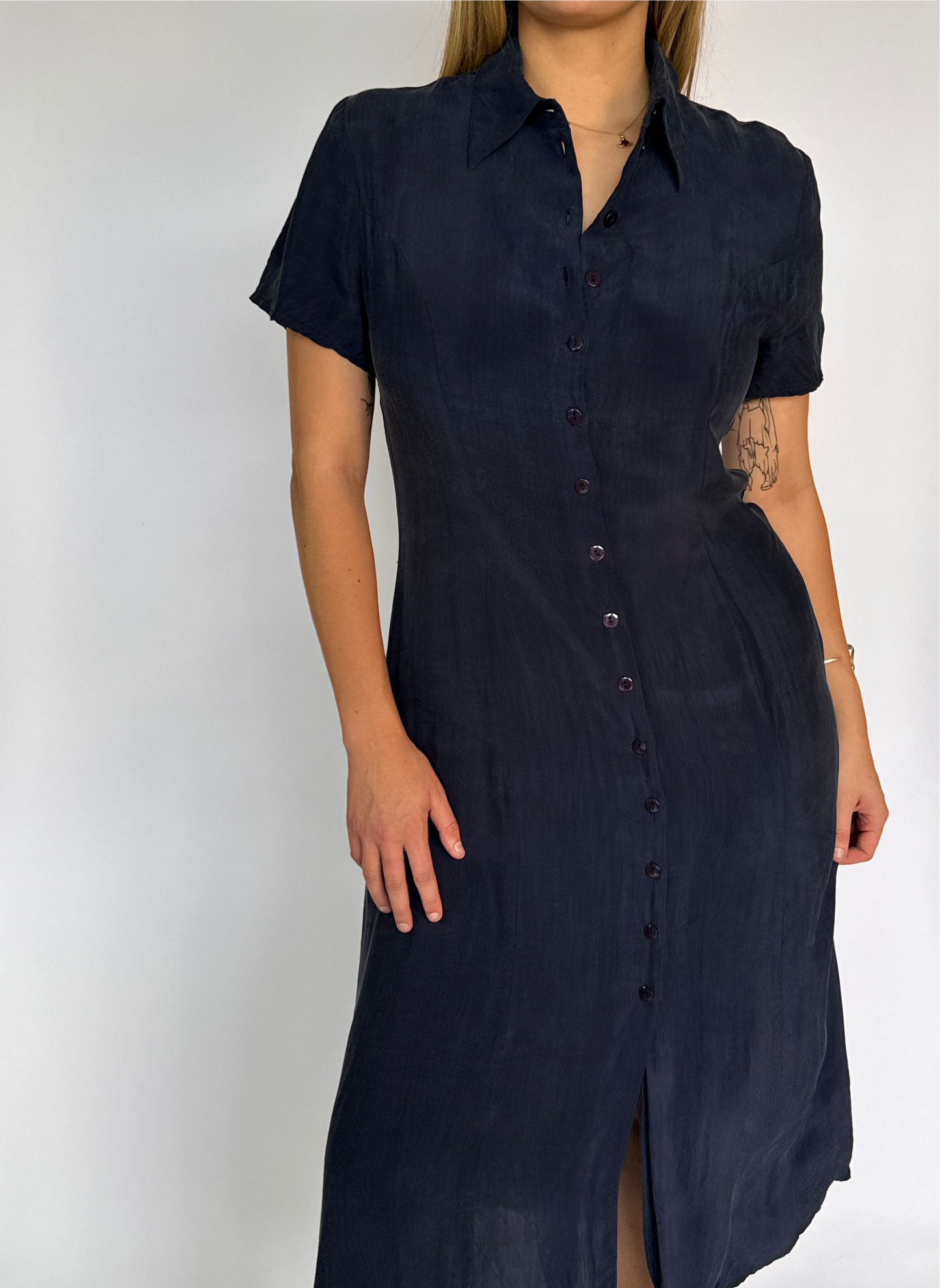 Navy Maxi Dress - 12
