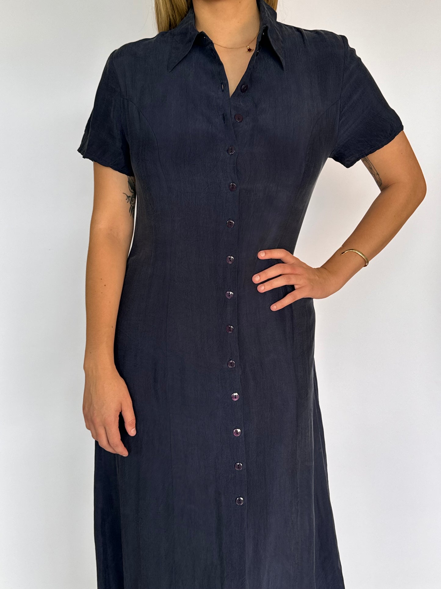 Navy Maxi Dress - 12