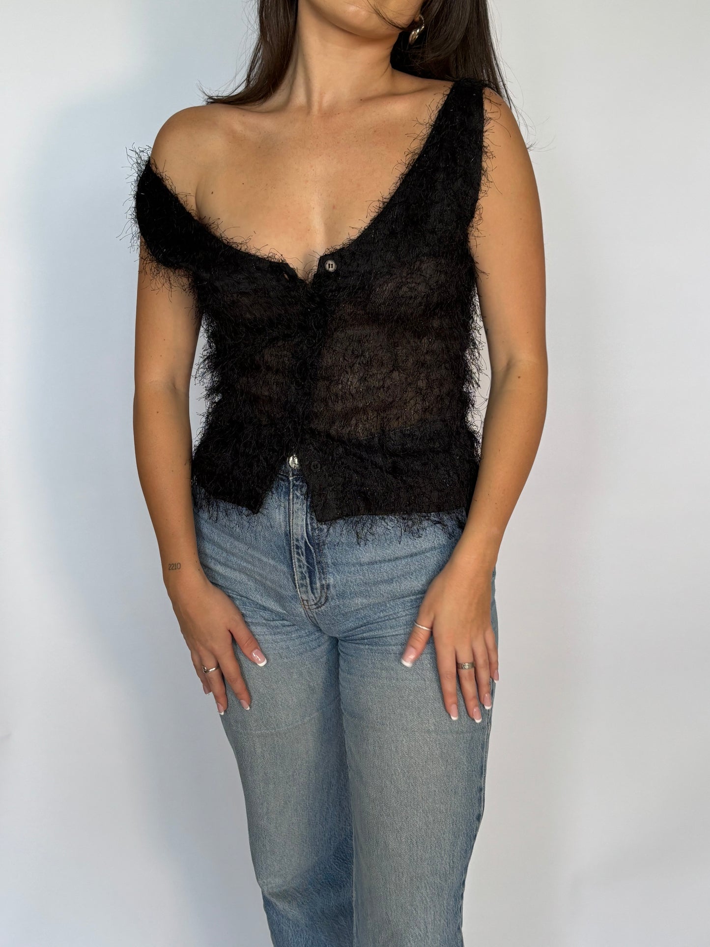 90's Sparkly Echelle Tank - 6