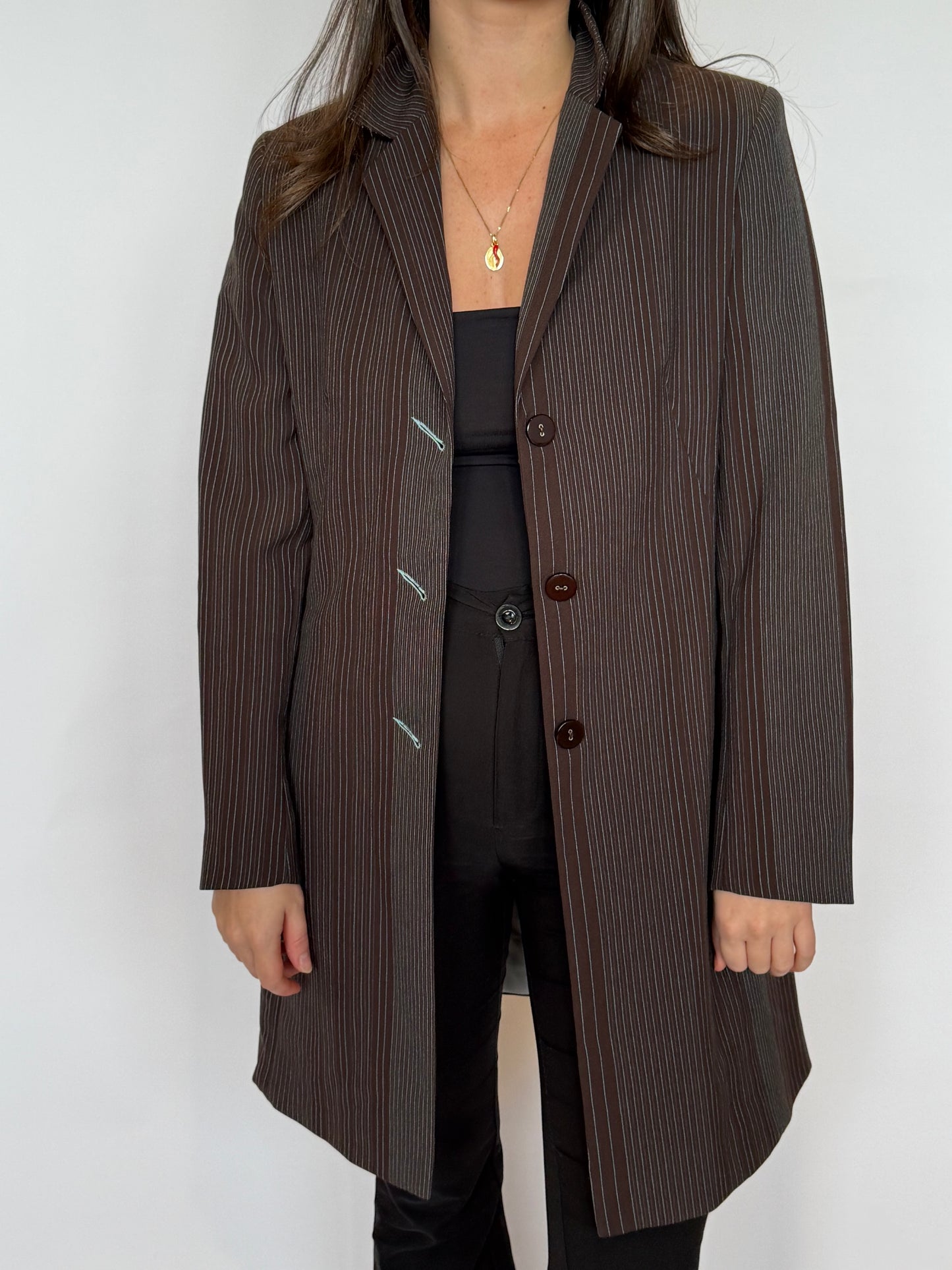 Pinstripe Overcoat 8-10