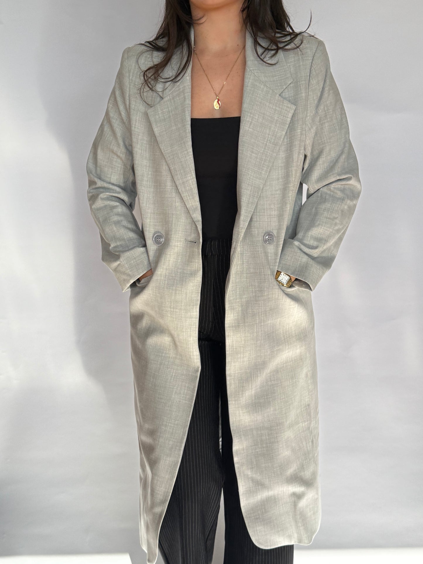 Remain Grey Overcoat - 6-8