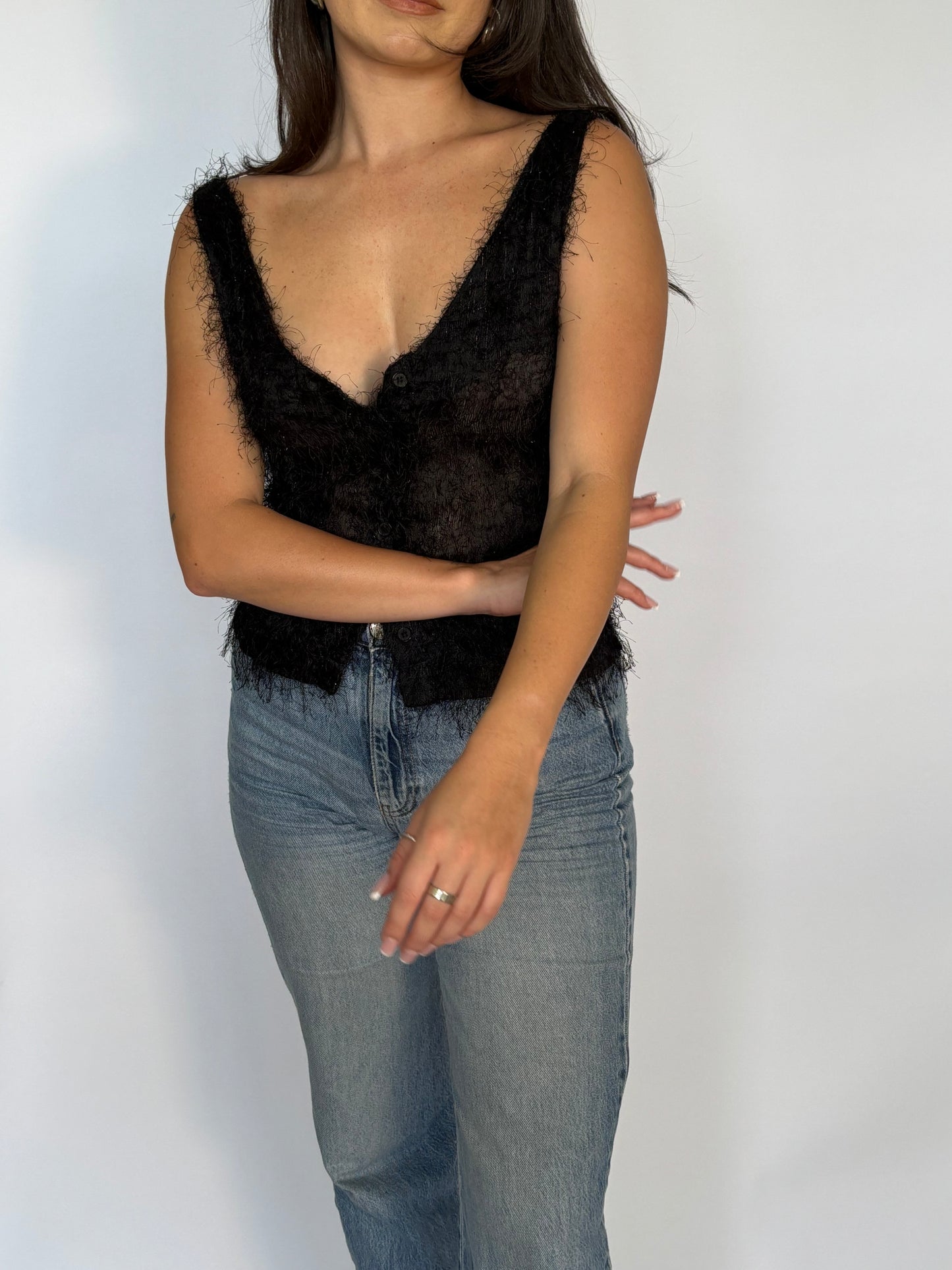 90's Sparkly Echelle Tank - 6