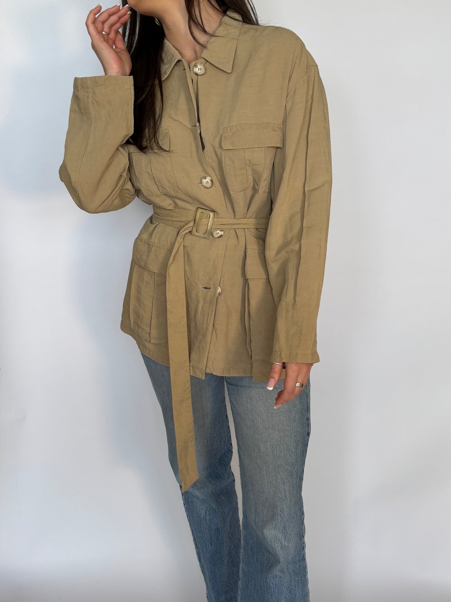 Vintage Linen Blend Top - 10