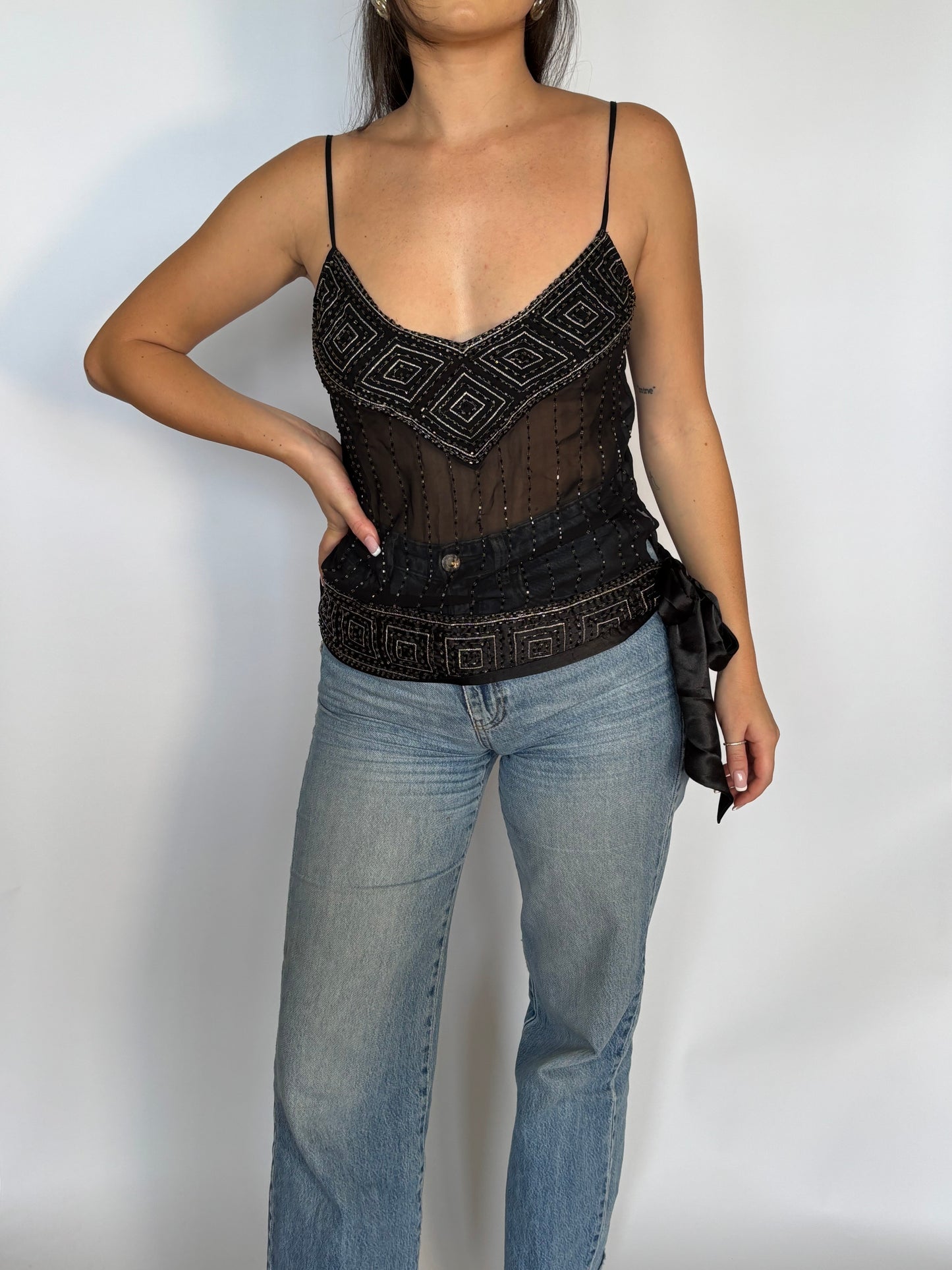 Beaded Y2K Tank - 8-10