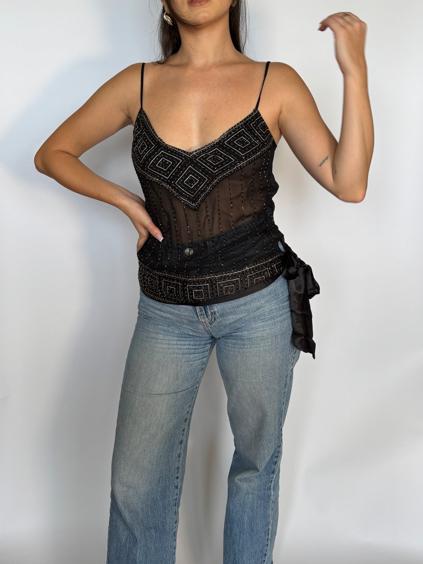 Beaded Y2K Tank - 8-10