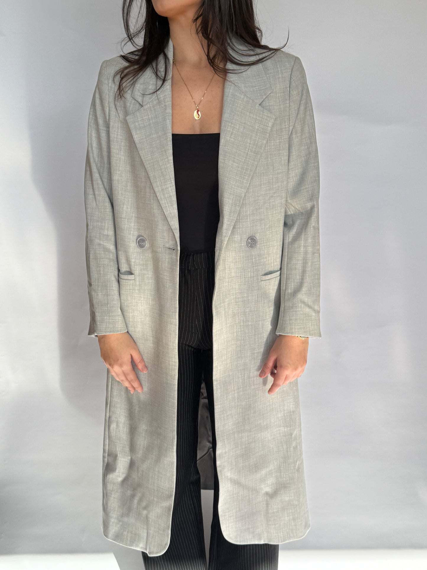 Remain Grey Overcoat - 6-8