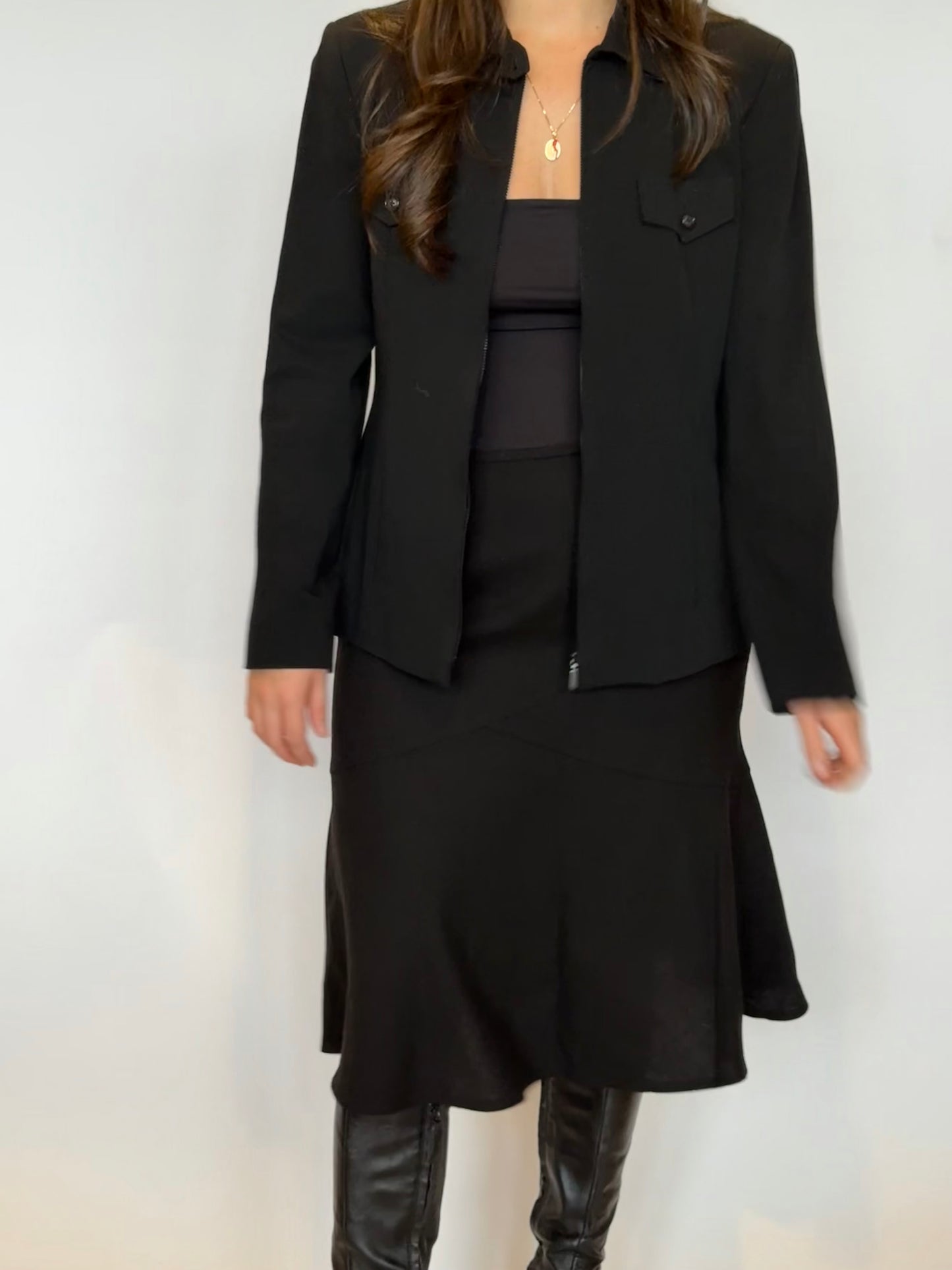 Wool Midi Skirt - 10