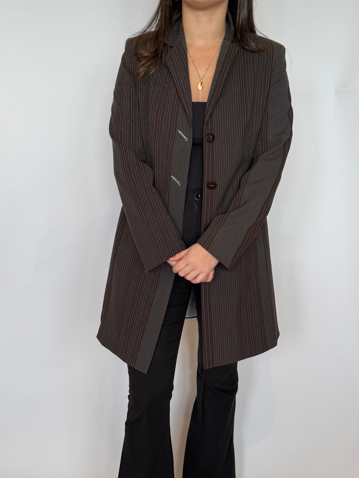 Pinstripe Overcoat 8-10