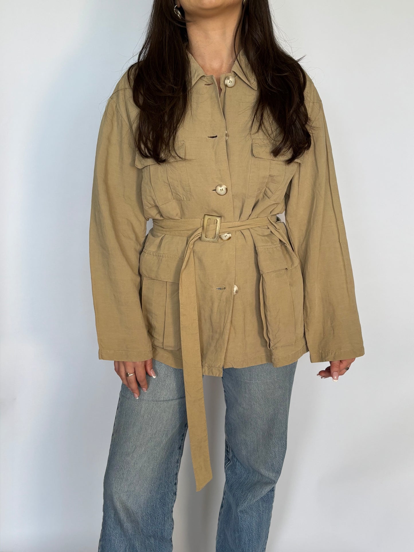 Vintage Linen Blend Top - 10