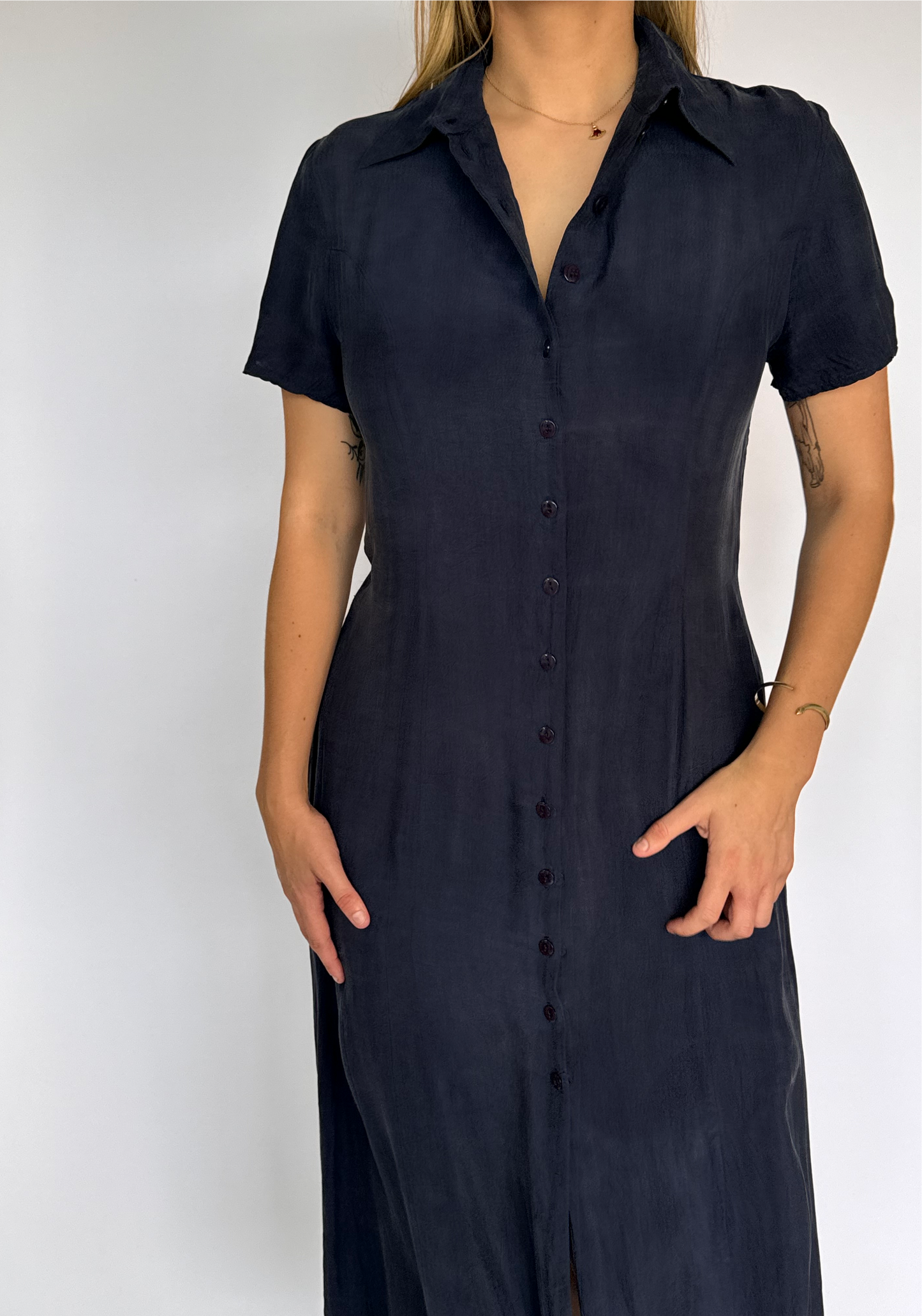 Navy Maxi Dress - 12