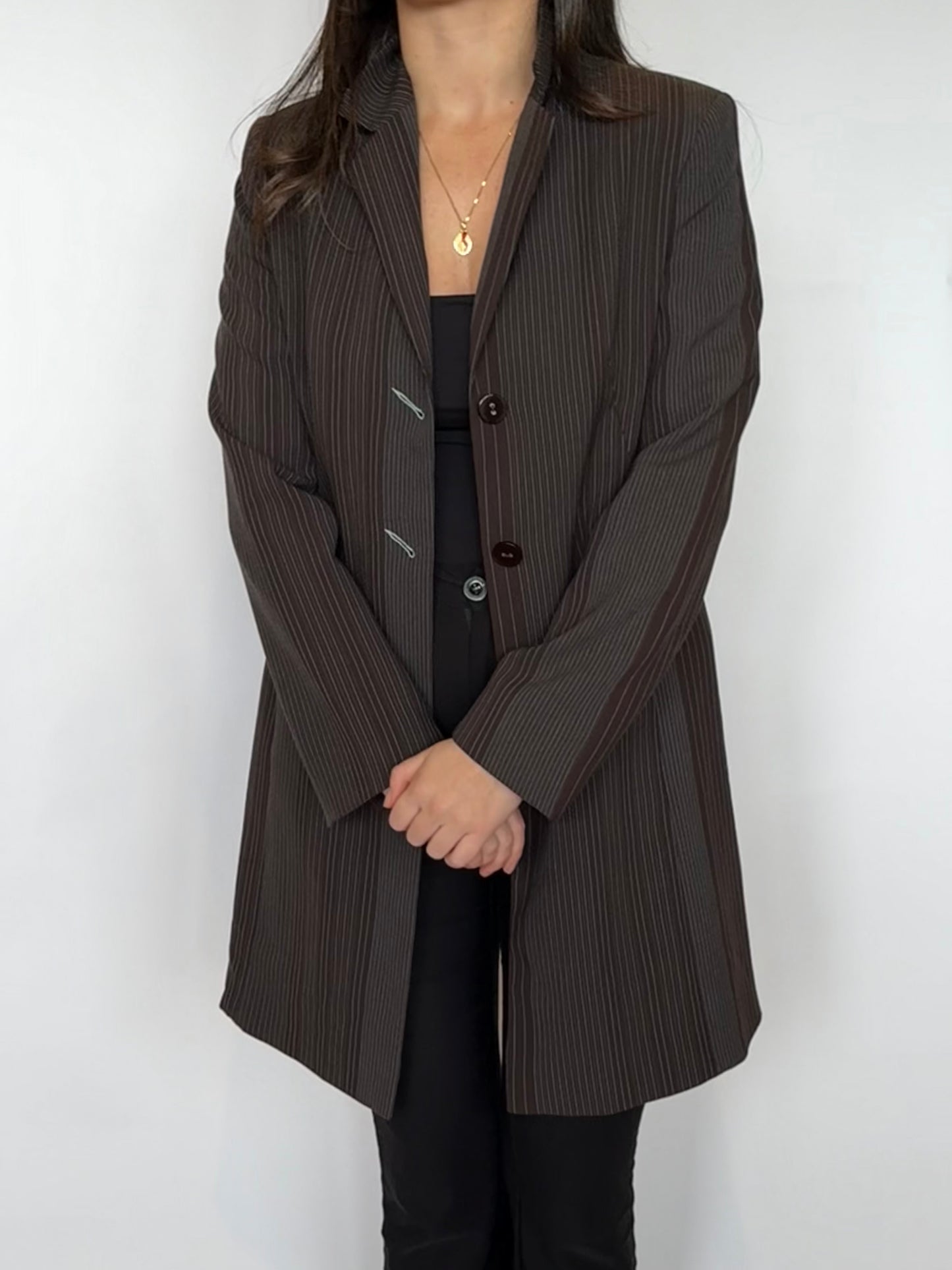 Pinstripe Overcoat 8-10