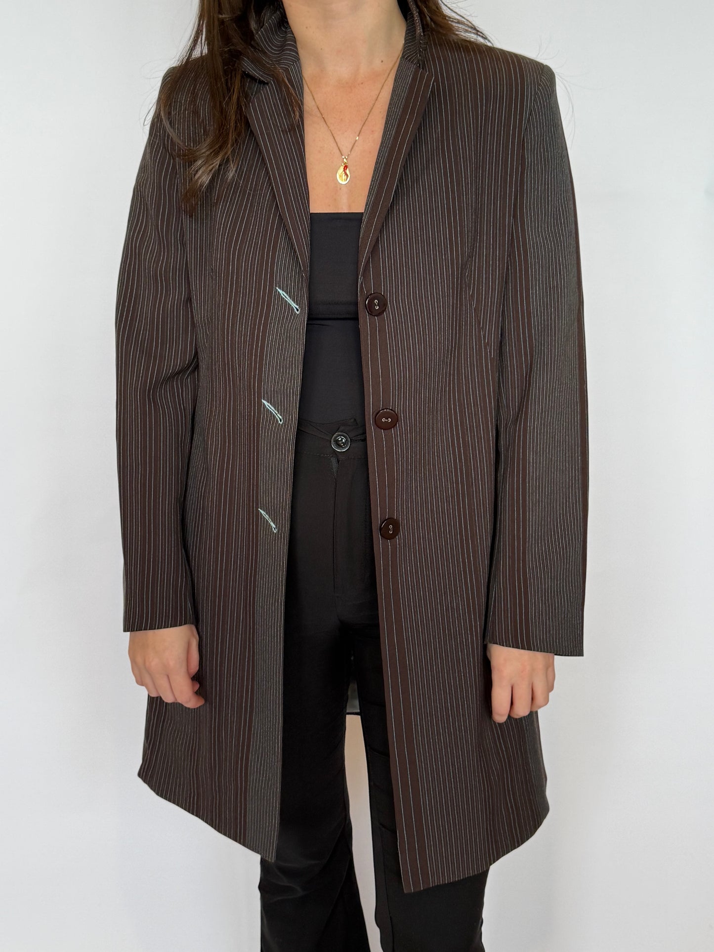 Pinstripe Overcoat 8-10