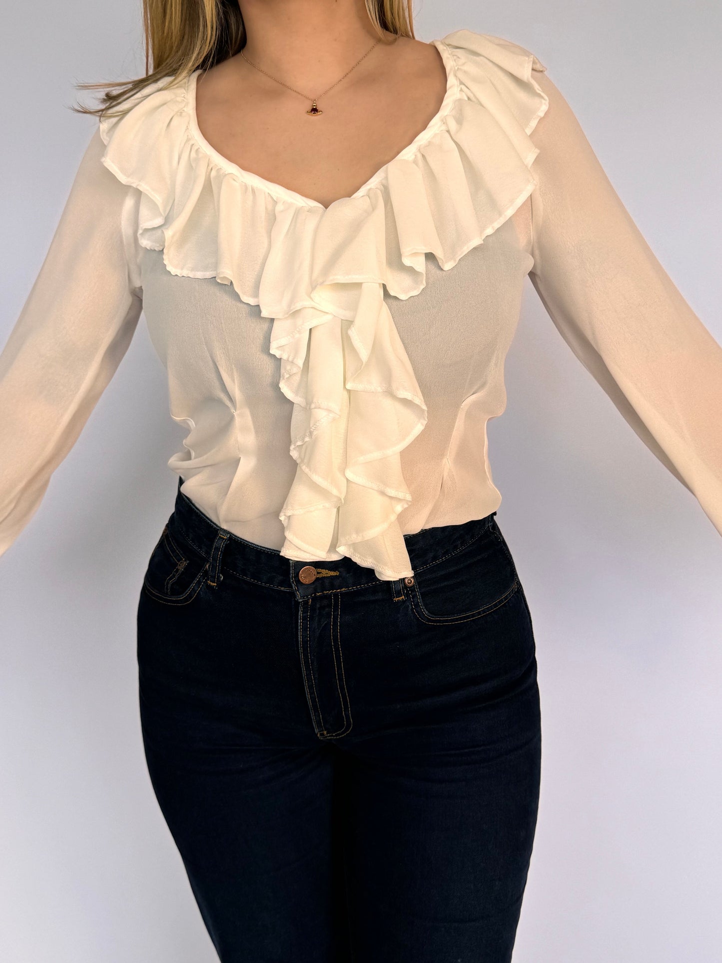 Vintage Ruffle Top - 10