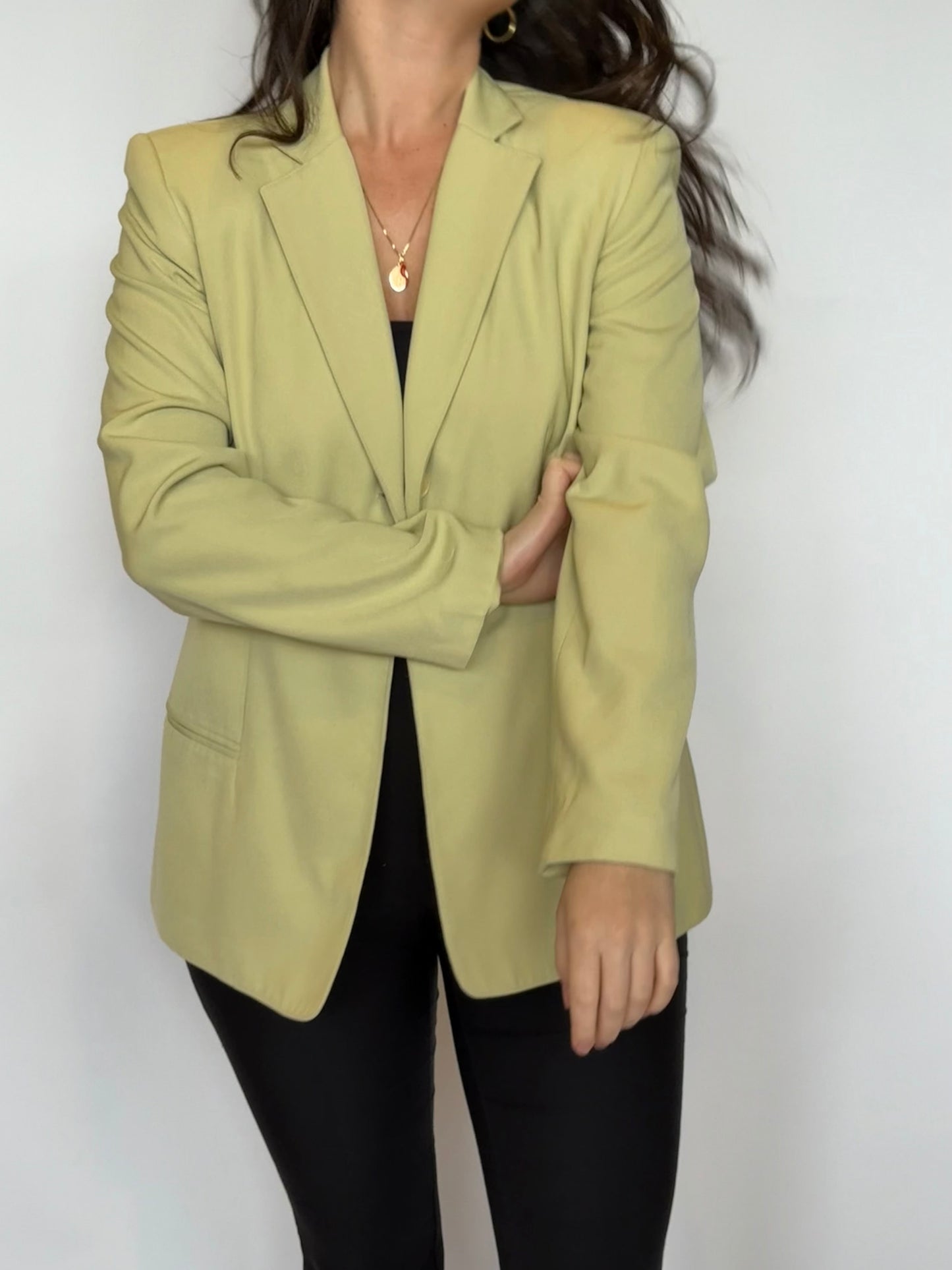 Vintage Lime Green Blazer - 10