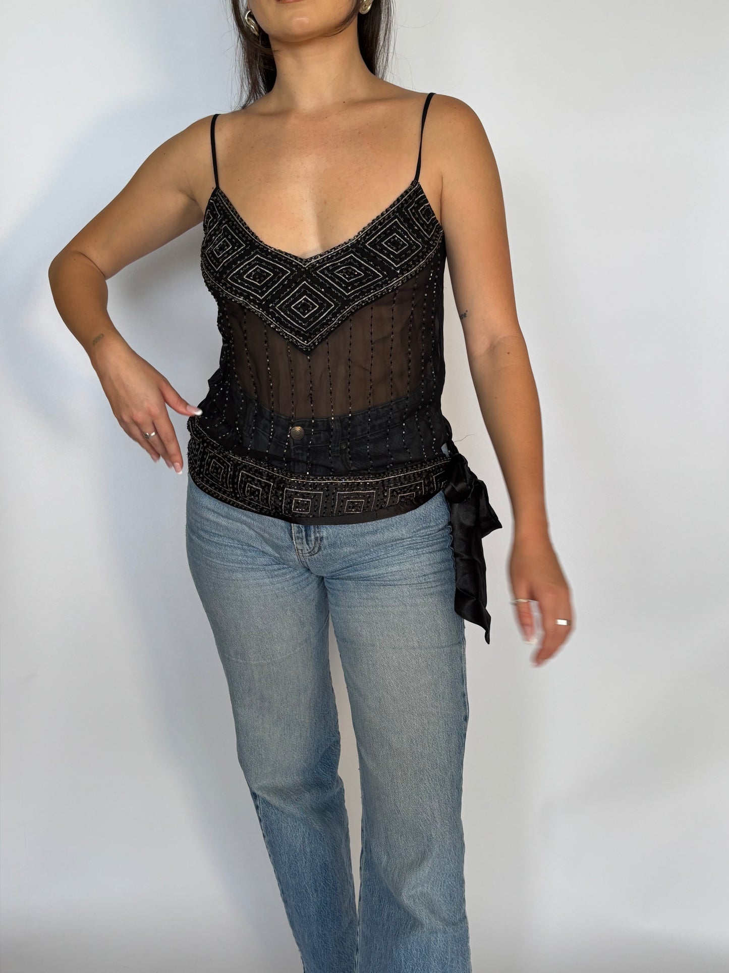 Beaded Y2K Tank - 8-10