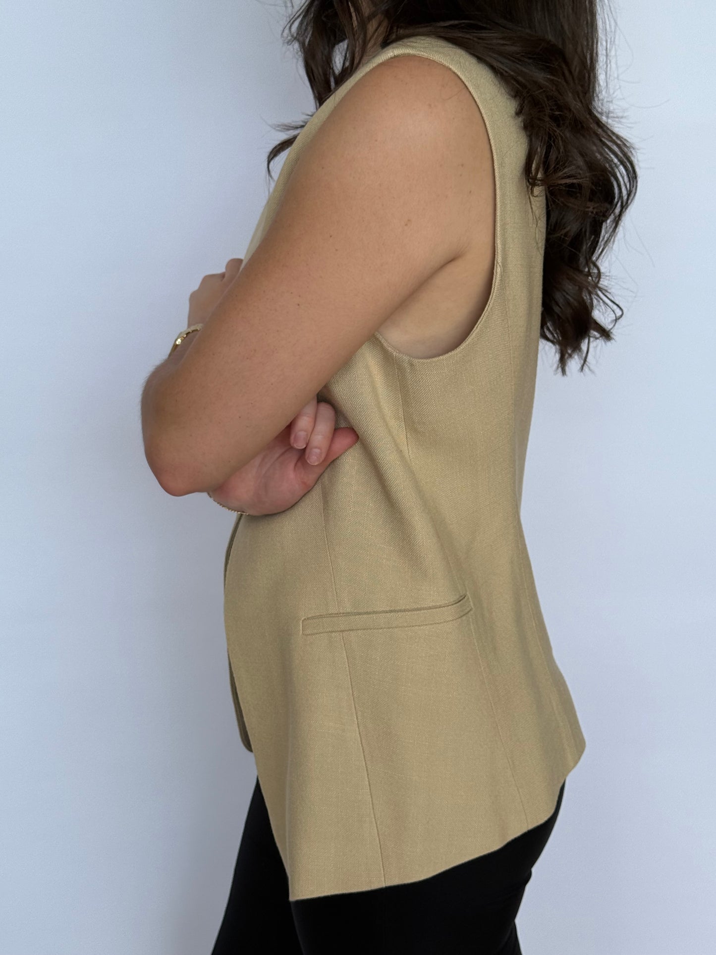 Cos Tan Button Up Vest | 14