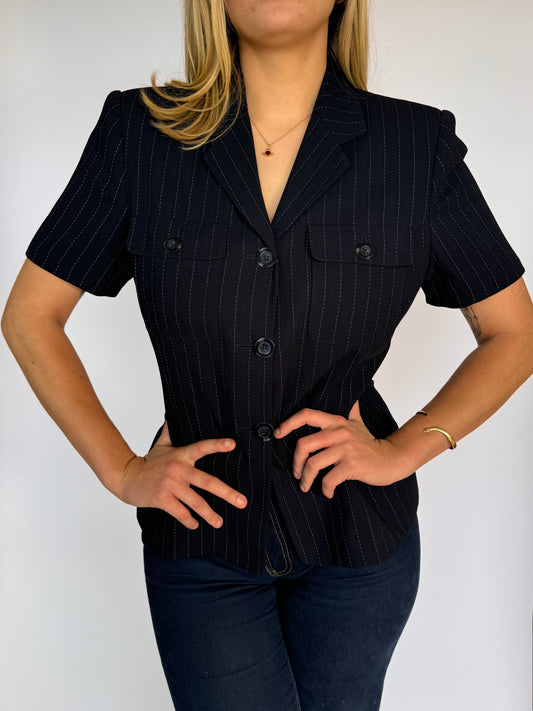 Stripped Blazer Top - 10-12