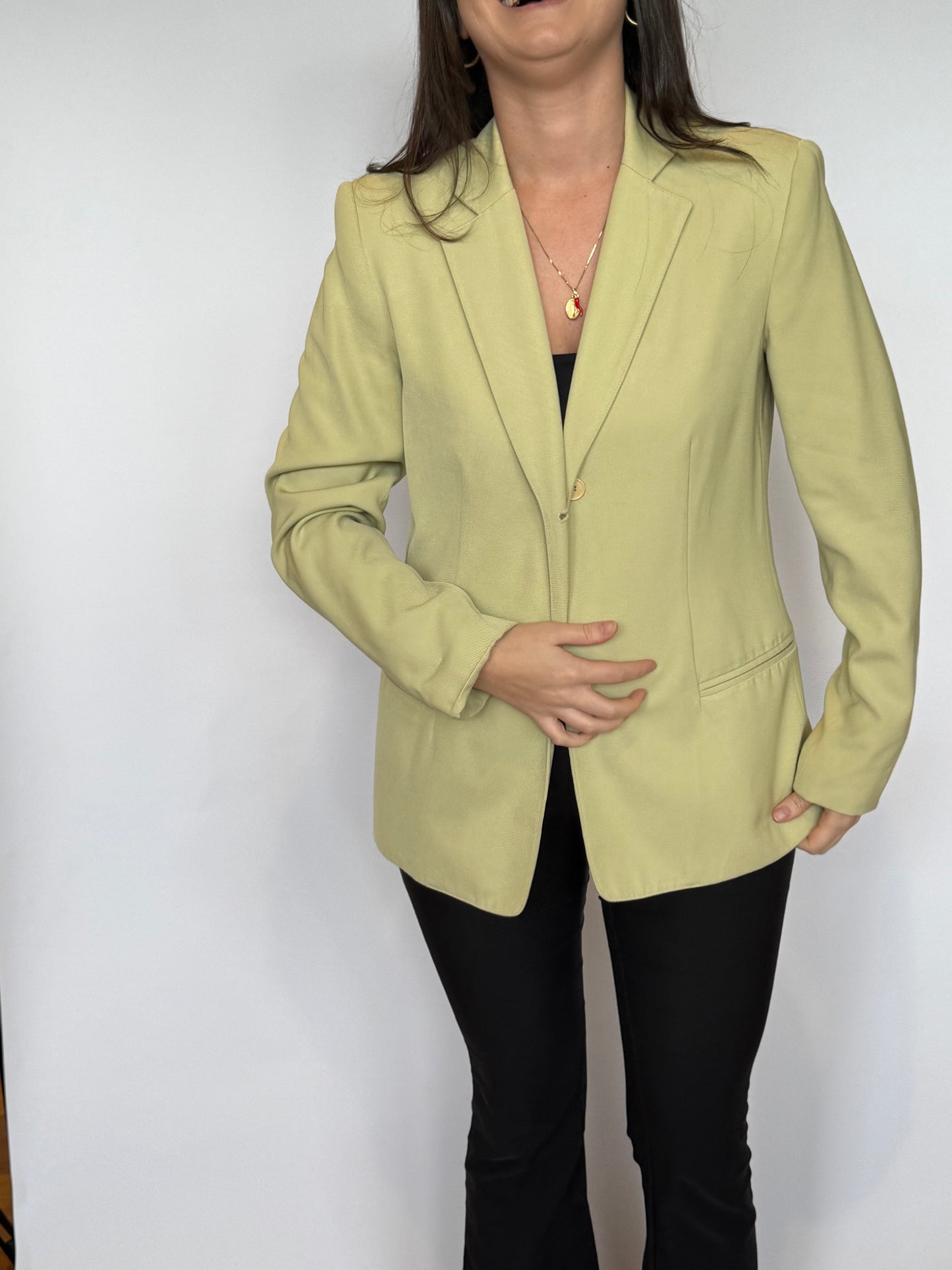 Vintage Lime Green Blazer - 10