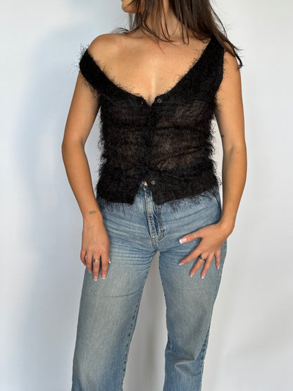 90's Sparkly Echelle Tank - 6