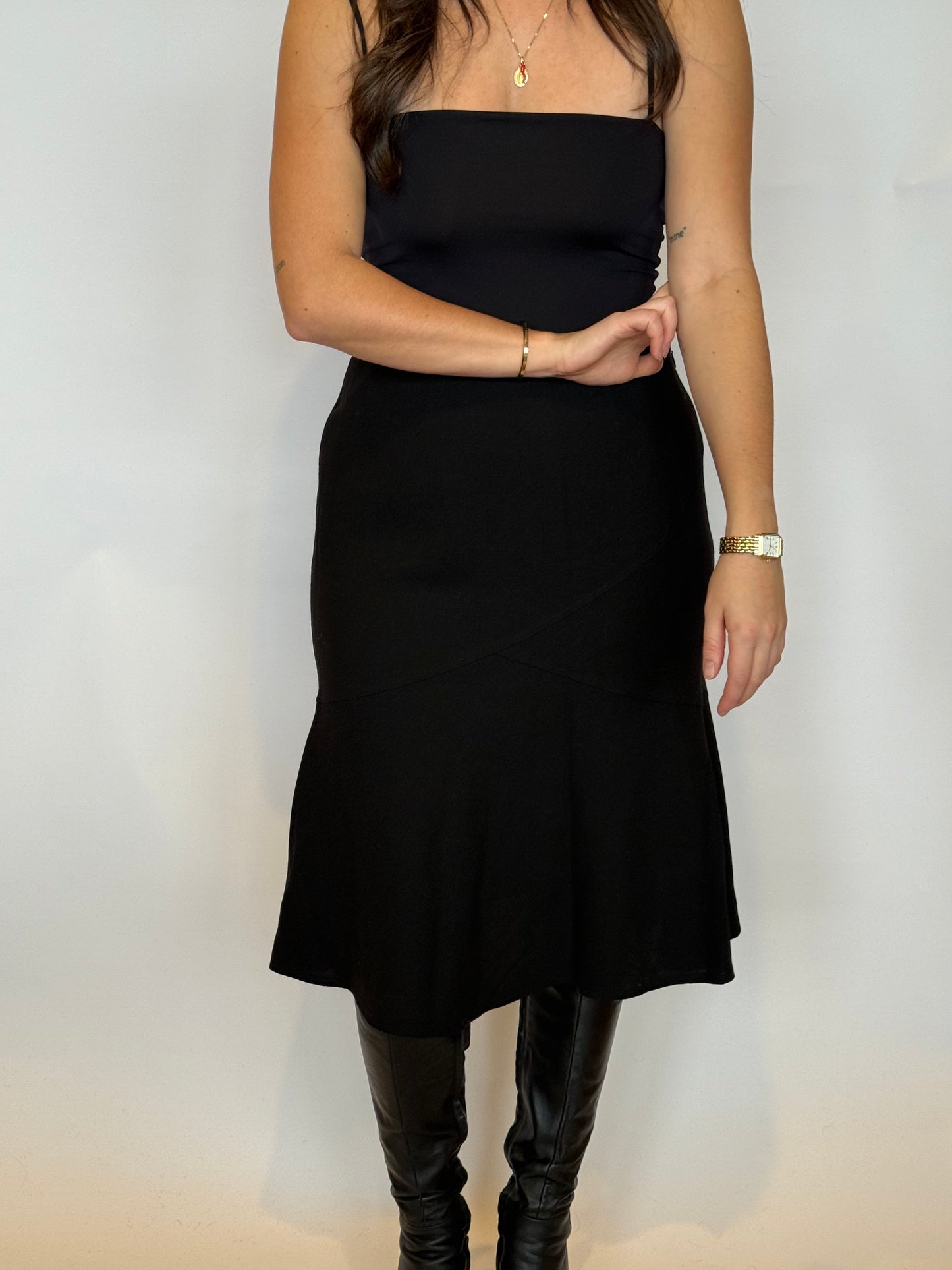 Wool Midi Skirt - 10
