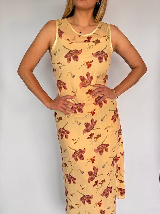 Vintage Butter Yellow Maxi - 10-12