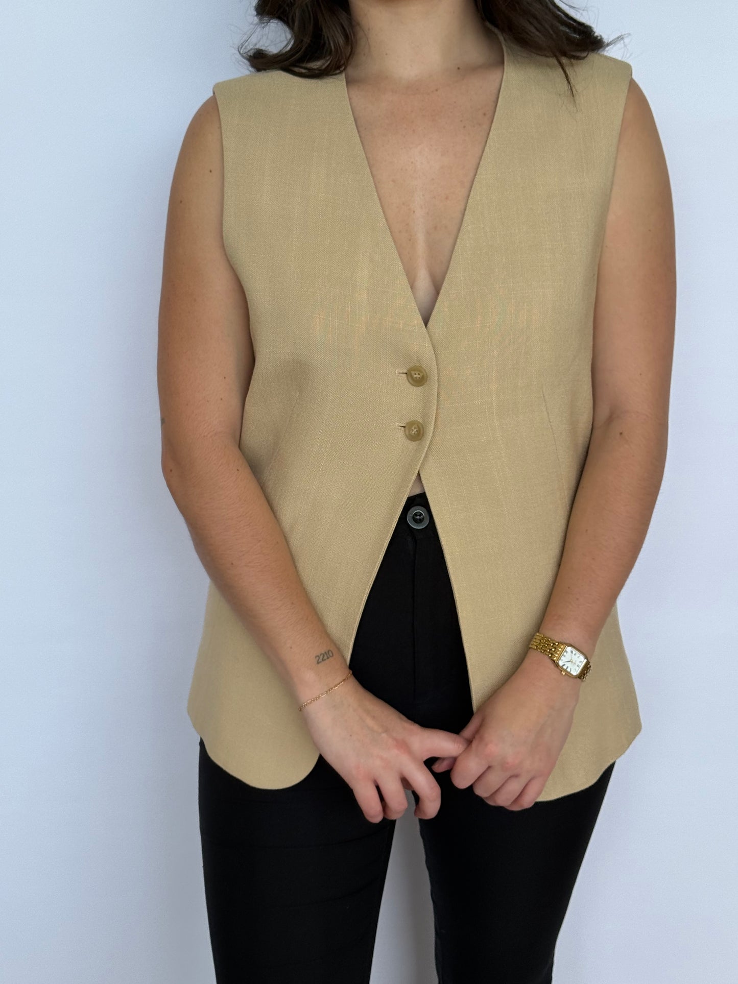 Cos Tan Button Up Vest | 14