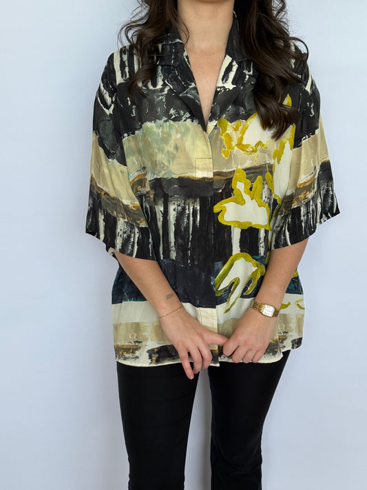 Camilla And Marc Skye Printed Short Sleeve Shirt | 8-10