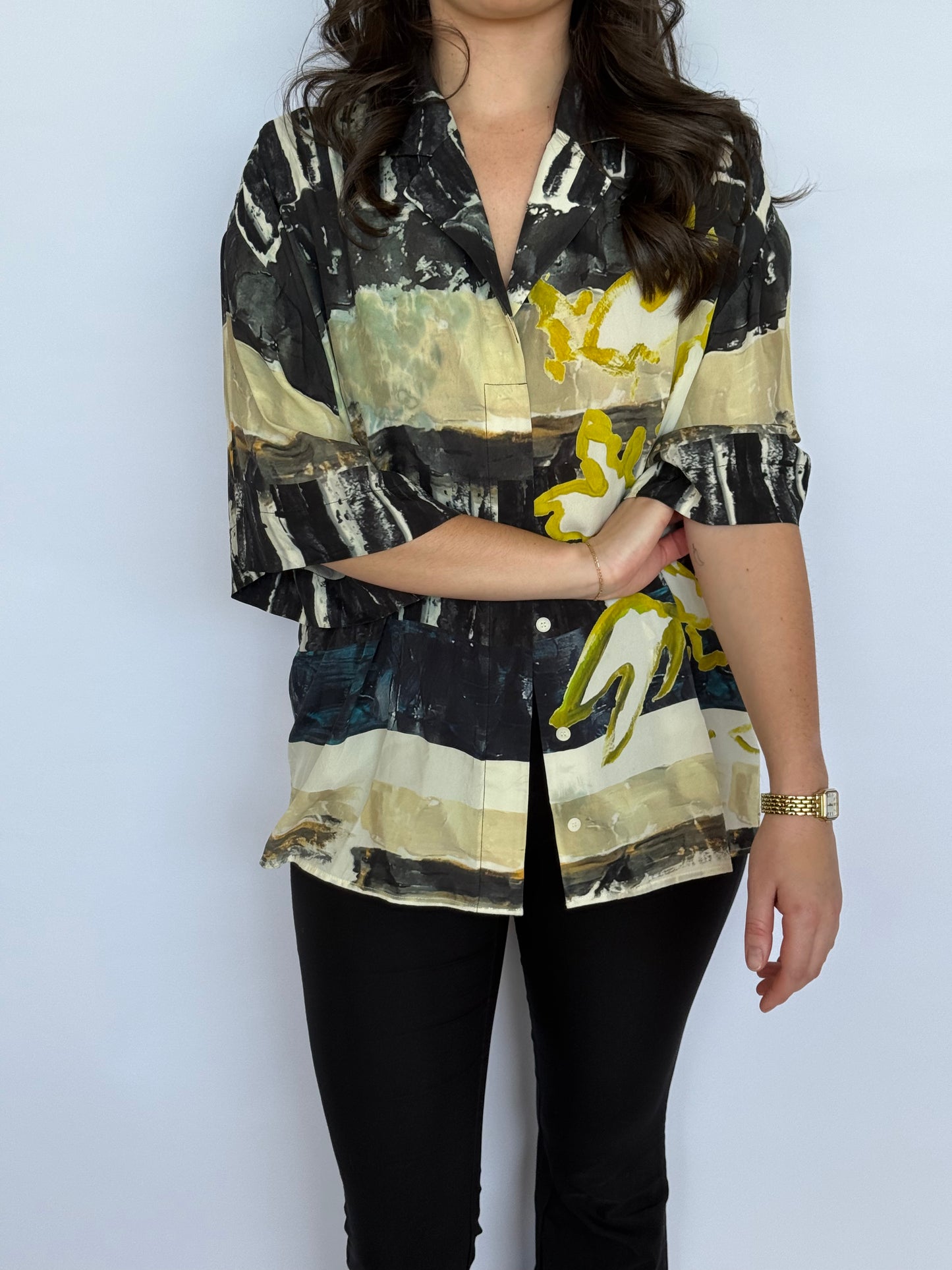 Camilla And Marc Skye Printed Short Sleeve Shirt | 8-10