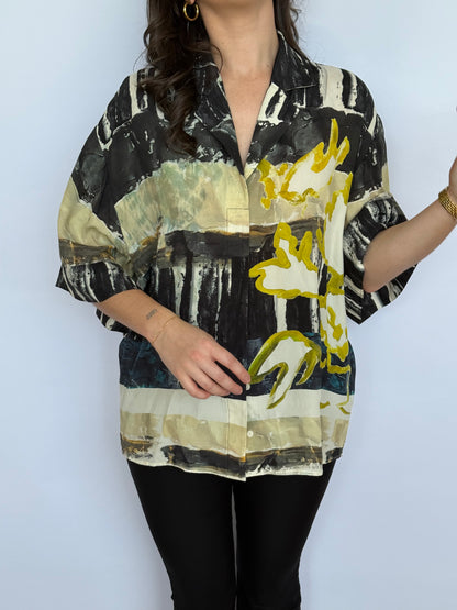 Camilla And Marc Skye Printed Short Sleeve Shirt | 8-10