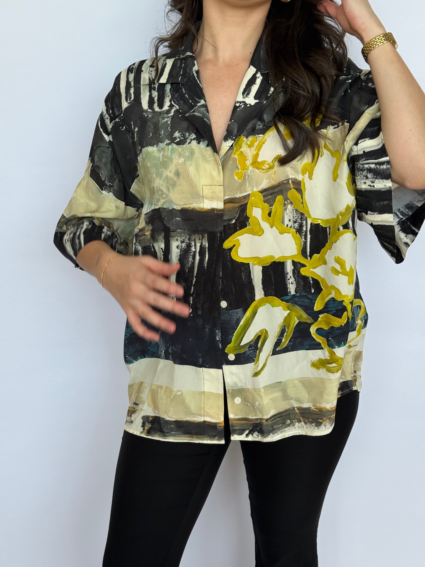 Camilla And Marc Skye Printed Short Sleeve Shirt | 8-10