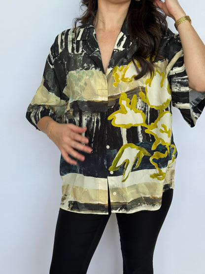 Camilla And Marc Skye Printed Short Sleeve Shirt | 8-10