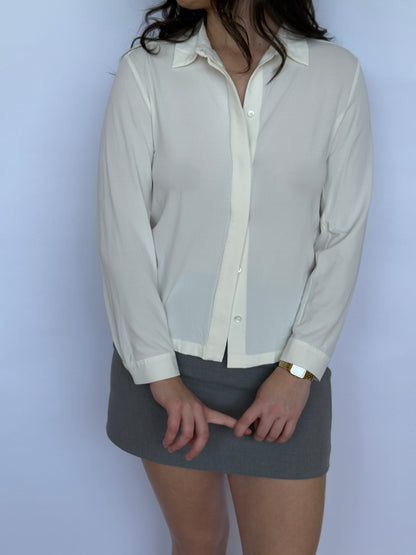 Max Mara Studio Cream Button Up | 8