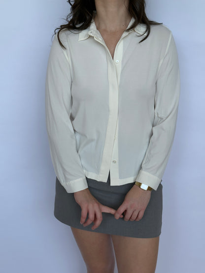 Max Mara Studio Cream Button Up | 8