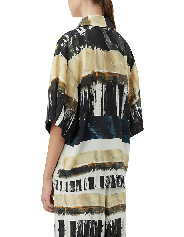 Camilla And Marc Skye Printed Short Sleeve Shirt | 8-10