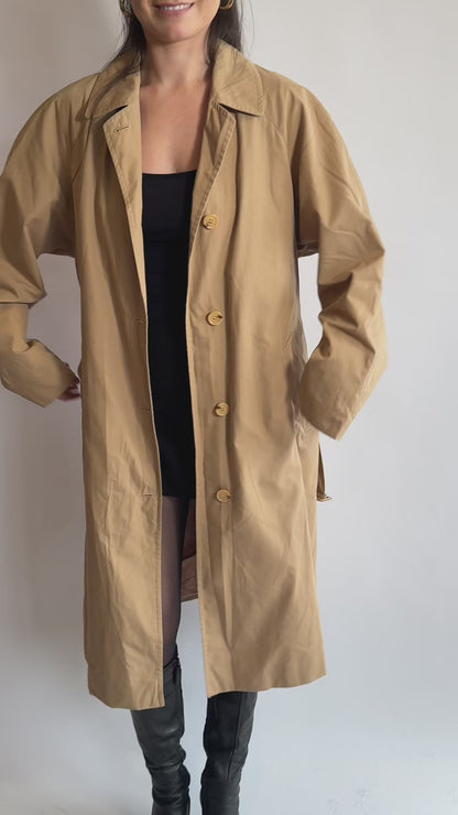 Tan Paco Rabanne Paris Trench - 12