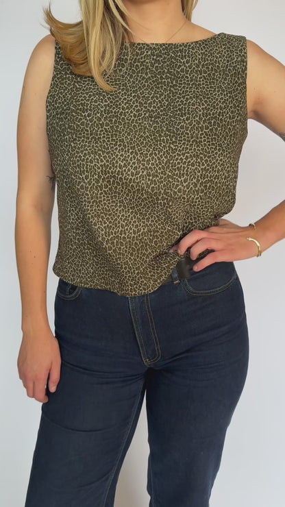 90's Leopard Tank - 14-16